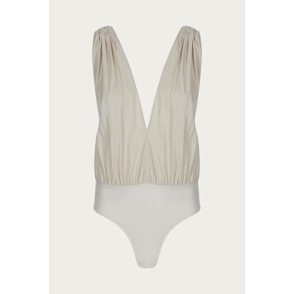 NEW ZEYNEP ARCAY helen bodysuit in limestone - Picture 2 of 5